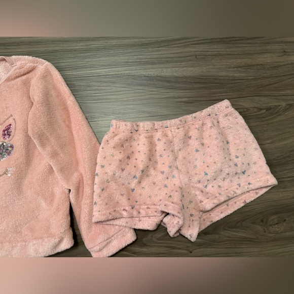 btween Pink Unicorn Kids Pajama Set size 10 - Picture 4 of 6